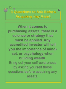 5 Questions to Ask Before Acquiring Any Asset